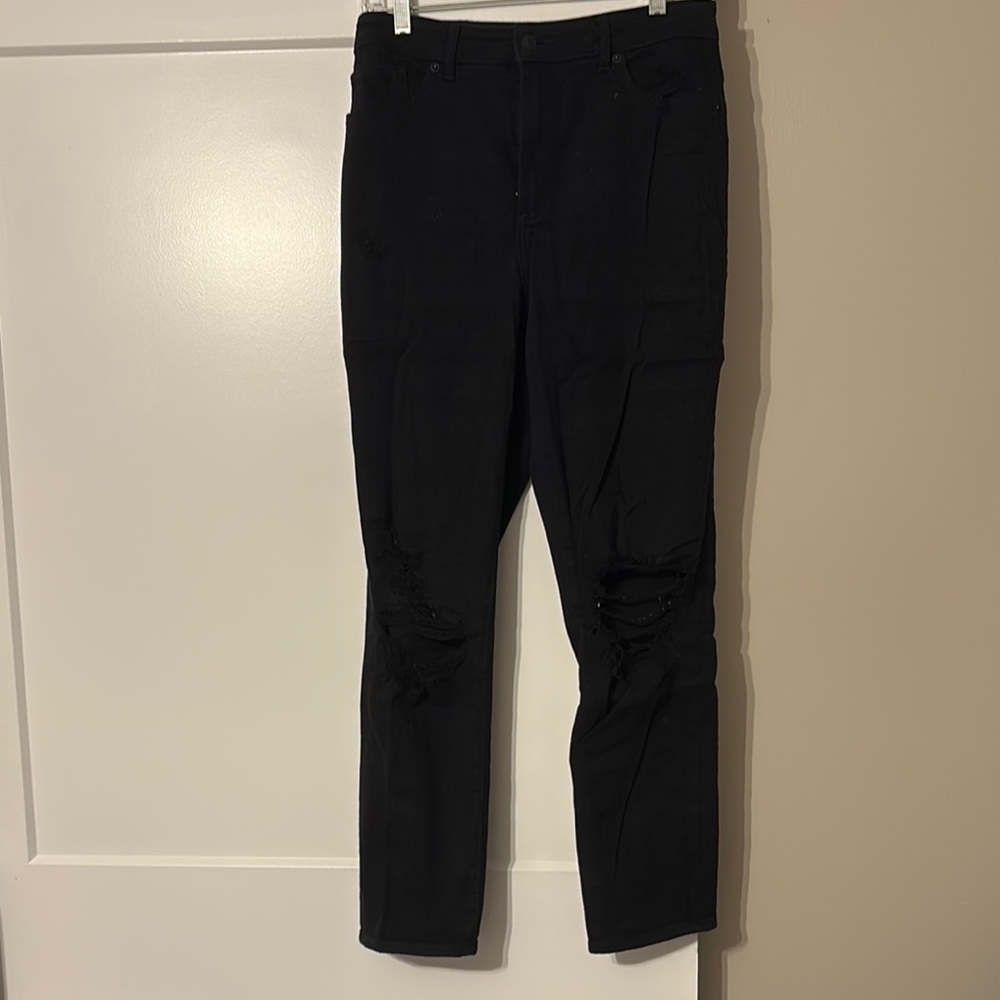 Express Black Distressed Women Jeans